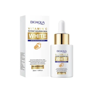 BIOAQUA Vitamin C White Brighten Face Serum - 10X Antioxidant - 30ml